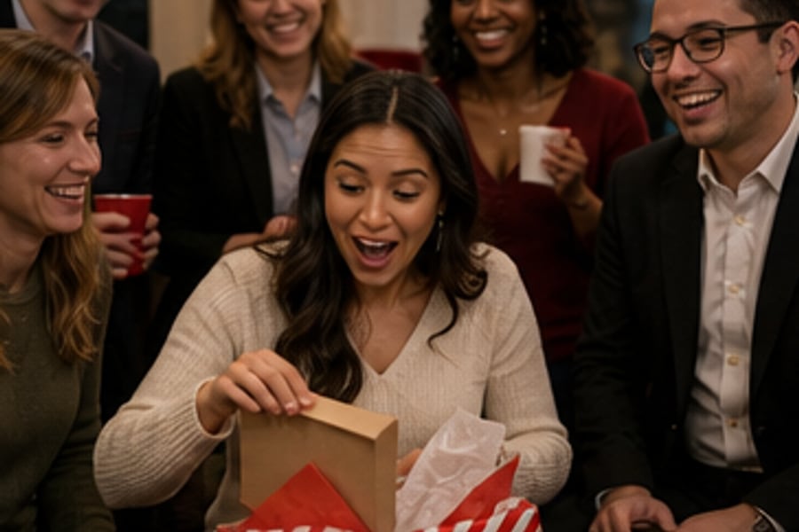 Jordan's photo: The Secret Santa reveal was SO good! 🎁