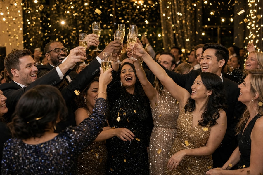 New Year's Eve party photo collection preview