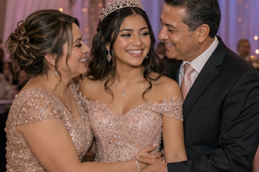 Valentina's photo: ¡Feliz Quinceañera! You looked stunning! 🌺