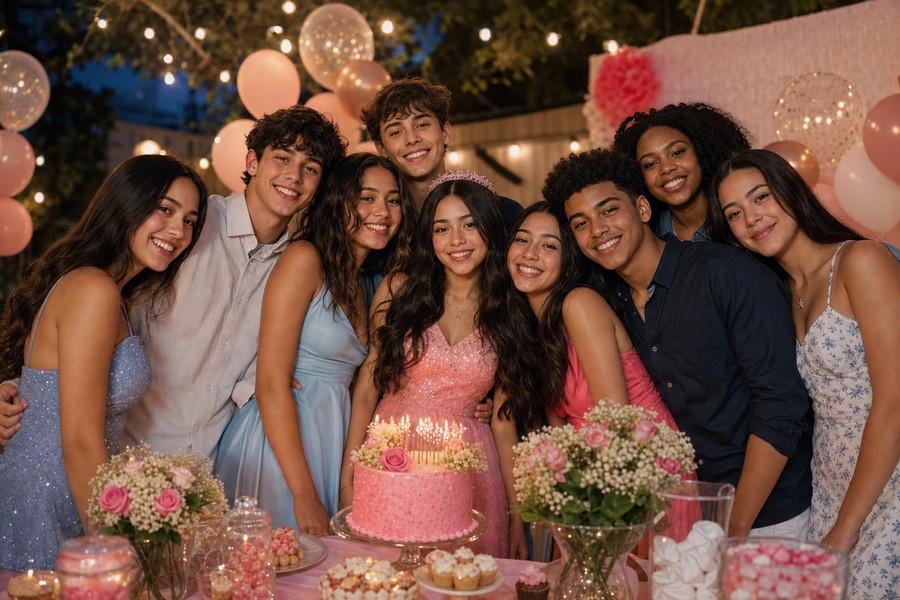 Sweet 16 party photo collection preview