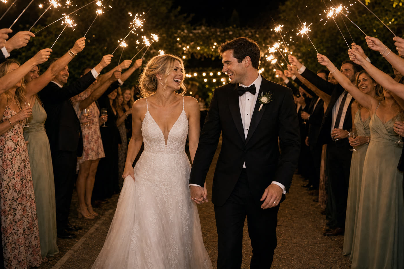 Ryan's photo: The sparkler send-off was unreal.